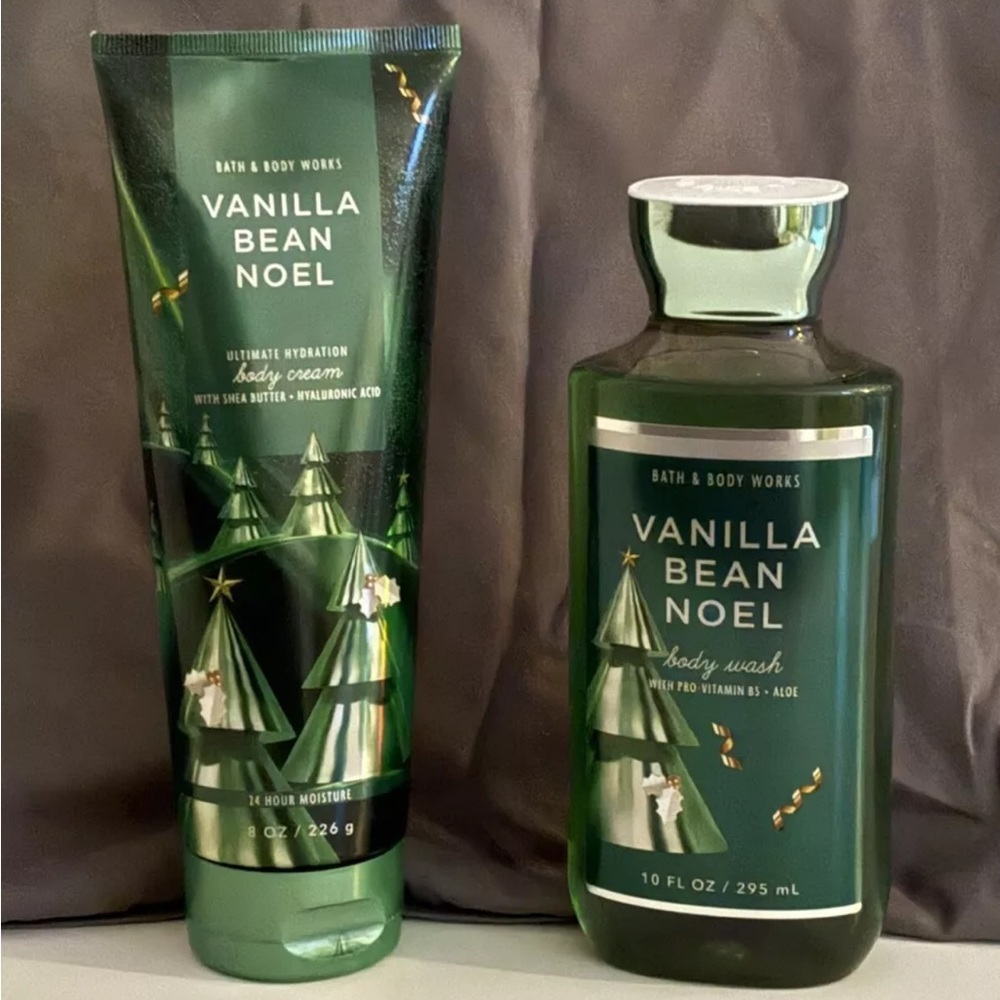 Bath & Body Works Green Body Wash Vanilla Bean Noel